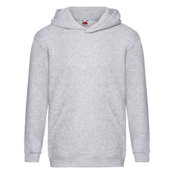 Fruit Of The Loom Kids Unisex Premium 70/30 Hooded Sweatshirt / Hoodie - 12-13 Years, Heather Grey