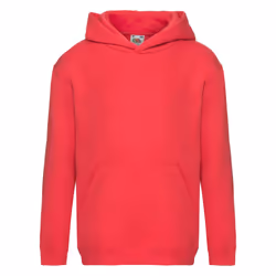 Fruit Of The Loom Kids Unisex Premium 70/30 Hooded Sweatshirt / Hoodie - 14-15 Years, Red