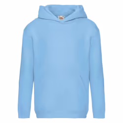 Fruit Of The Loom Kids Unisex Premium 70/30 Hooded Sweatshirt / Hoodie - 5-6 Years, Sky Blue