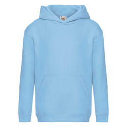 Fruit Of The Loom Kids Unisex Premium 70/30 Hooded Sweatshirt / Hoodie - 12-13 Years, Sky Blue