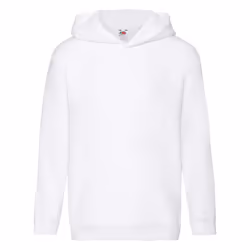 Fruit Of The Loom Kids Unisex Premium 70/30 Hooded Sweatshirt / Hoodie - 12-13 Years, White