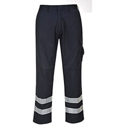 Portwest Mens Iona Safety Workwear Trousers - M/R, Dark Navy