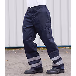 Portwest Mens Iona Safety Workwear Trousers - XL/R, Dark Navy