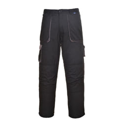 Portwest Mens Texo Contrast Workwear Trousers - L/R, Black