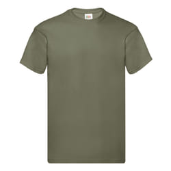 Screen Stars Fruit Of The Loom Mens Original Short Sleeve T-Shirt - 2XL, Classic Olive