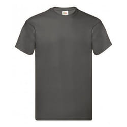 Screen Stars Fruit Of The Loom Mens Original Short Sleeve T-Shirt - S, Light Graphite