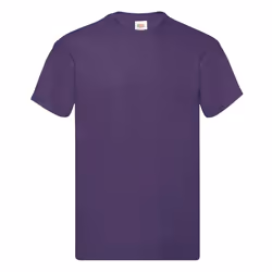 Screen Stars Fruit Of The Loom Mens Original Short Sleeve T-Shirt - L, Purple