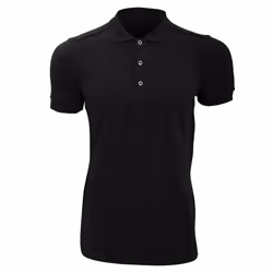 Russell Mens Stretch Short Sleeve Polo Shirt - XL, Black
