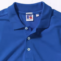 Russell Mens Stretch Short Sleeve Polo Shirt - S, Bright Royal