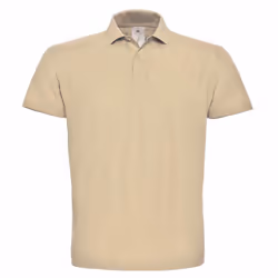 B&C ID.001 Unisex Adults Short Sleeve Polo Shirt - 2XL, Sand