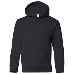 Gildan Heavy Blend Childrens Unisex Hooded Sweatshirt Top / Hoodie - XS, Black