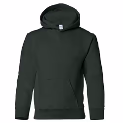 Gildan Heavy Blend Childrens Unisex Hooded Sweatshirt Top / Hoodie - XS, Forest Green