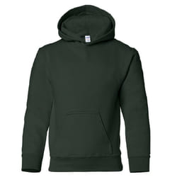 Gildan Heavy Blend Childrens Unisex Hooded Sweatshirt Top / Hoodie - XS, Forest Green