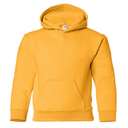 Gildan Heavy Blend Childrens Unisex Hooded Sweatshirt Top / Hoodie - XS, Gold