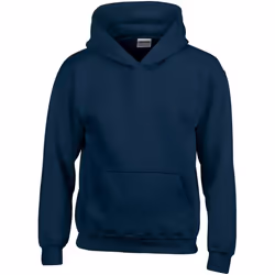 Gildan Heavy Blend Childrens Unisex Hooded Sweatshirt Top / Hoodie - XS, Navy