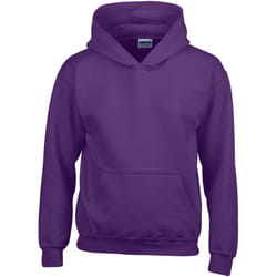 Gildan Heavy Blend Childrens Unisex Hooded Sweatshirt Top / Hoodie - XS, Purple