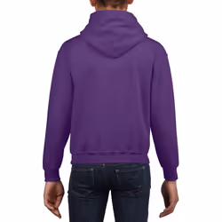 Gildan Heavy Blend Childrens Unisex Hooded Sweatshirt Top / Hoodie - XS, Purple