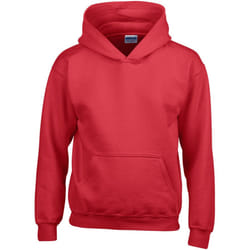Gildan Heavy Blend Childrens Unisex Hooded Sweatshirt Top / Hoodie - XS, Red