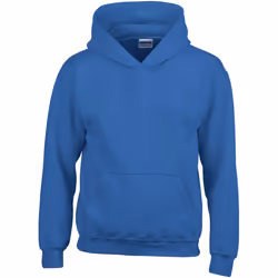 Gildan Heavy Blend Childrens Unisex Hooded Sweatshirt Top / Hoodie - XS, Royal