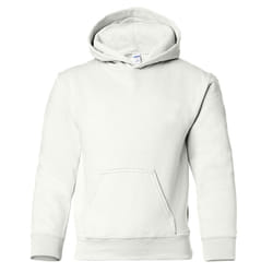 Gildan Heavy Blend Childrens Unisex Hooded Sweatshirt Top / Hoodie - XS, White
