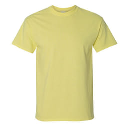 Gildan Mens Ultra Cotton Short Sleeve T-Shirt - L, Cornsilk