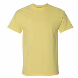 Gildan Mens Ultra Cotton Short Sleeve T-Shirt - XL, Cornsilk