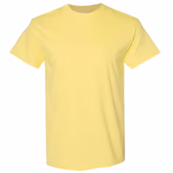 Gildan Mens Heavy Cotton Short Sleeve T-Shirt - L, Cornsilk