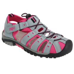 PDQ Womens/Ladies Toggle & Touch Fastening Sports Sandals - 4 UK, Grey/Fuchsia