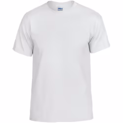 Gildan DryBlend Adult Unisex Short Sleeve T-Shirt - 2XL, White