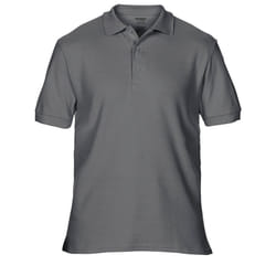 Gildan Mens Premium Cotton Sport Double Pique Polo Shirt - XL, Charcoal