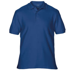 Gildan Mens Premium Cotton Sport Double Pique Polo Shirt - M, Navy