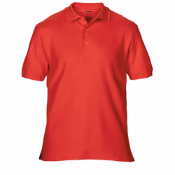 Gildan Mens Premium Cotton Sport Double Pique Polo Shirt - 2XL, Red