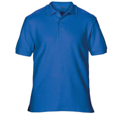 Gildan Mens Premium Cotton Sport Double Pique Polo Shirt - S, Royal