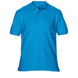 Gildan Mens Premium Cotton Sport Double Pique Polo Shirt - S, Sapphire