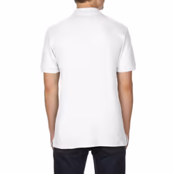 Gildan Mens Premium Cotton Sport Double Pique Polo Shirt - S, White