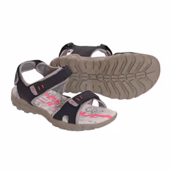 PDQ Womens/Ladies Toggle & Touch Fastening Sports Sandals - 4 UK, Navy/Grey