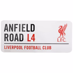 Liverpool FC Official Anfield Road Football Crest Street Sign