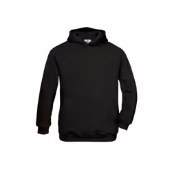 B&C Childrens/Kids Plain Hooded Sweatshirt/Hoodie - 3-4 Years, Black
