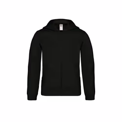 B&C Childrens/Kids Plain Full Zip Hoodie Jacket - 3-4 Years, Black