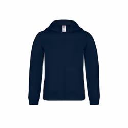B&C Childrens/Kids Plain Full Zip Hoodie Jacket - 3-4 Years, Navy