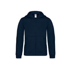 B&C Childrens/Kids Plain Full Zip Hoodie Jacket - 3-4 Years, Navy