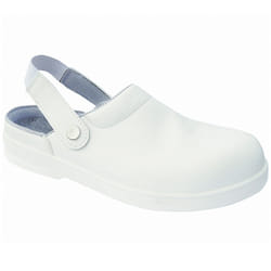 Portwest Unisex Steelite Safety Clog (FW82) / Workwear - 12, White