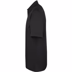 Premier Mens Short Sleeve Pilot Plain Work Shirt - 18.5, Black