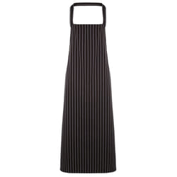Premier Ladies/Womens Stripe Apron / Workwear (Butchers Style) - One Size, Black/ Grey