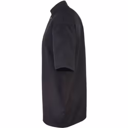Premier Unisex Studded Front Short Sleeve Chefs Jacket - L, Black