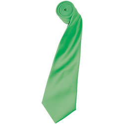 Premier Mens Plain Satin Tie (Narrow Blade) - One Size, Apple