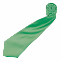 Premier Mens Plain Satin Tie (Narrow Blade) - One Size, Apple