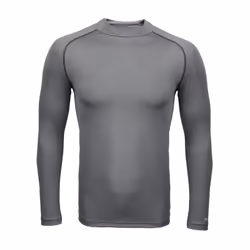 Rhino Childrens Boys Long Sleeve Thermal Underwear Base Layer Vest Top - SY-MY, Heather Grey