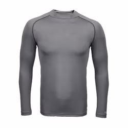 Rhino Mens Thermal Underwear Long Sleeve Base Layer Vest Top - XS, Heather Grey