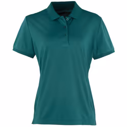 Premier Womens/Ladies Coolchecker Short Sleeve Pique Polo T-Shirt - M, Bottle